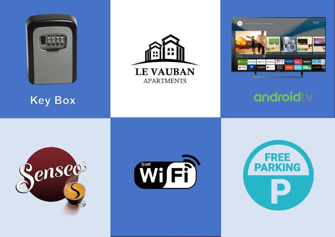 Le Vauban - Appartement 2 Chambres, Salon, Cuisine Equipee, Parking Et Wifi Gratuit Mulhouse Eksteriør billede